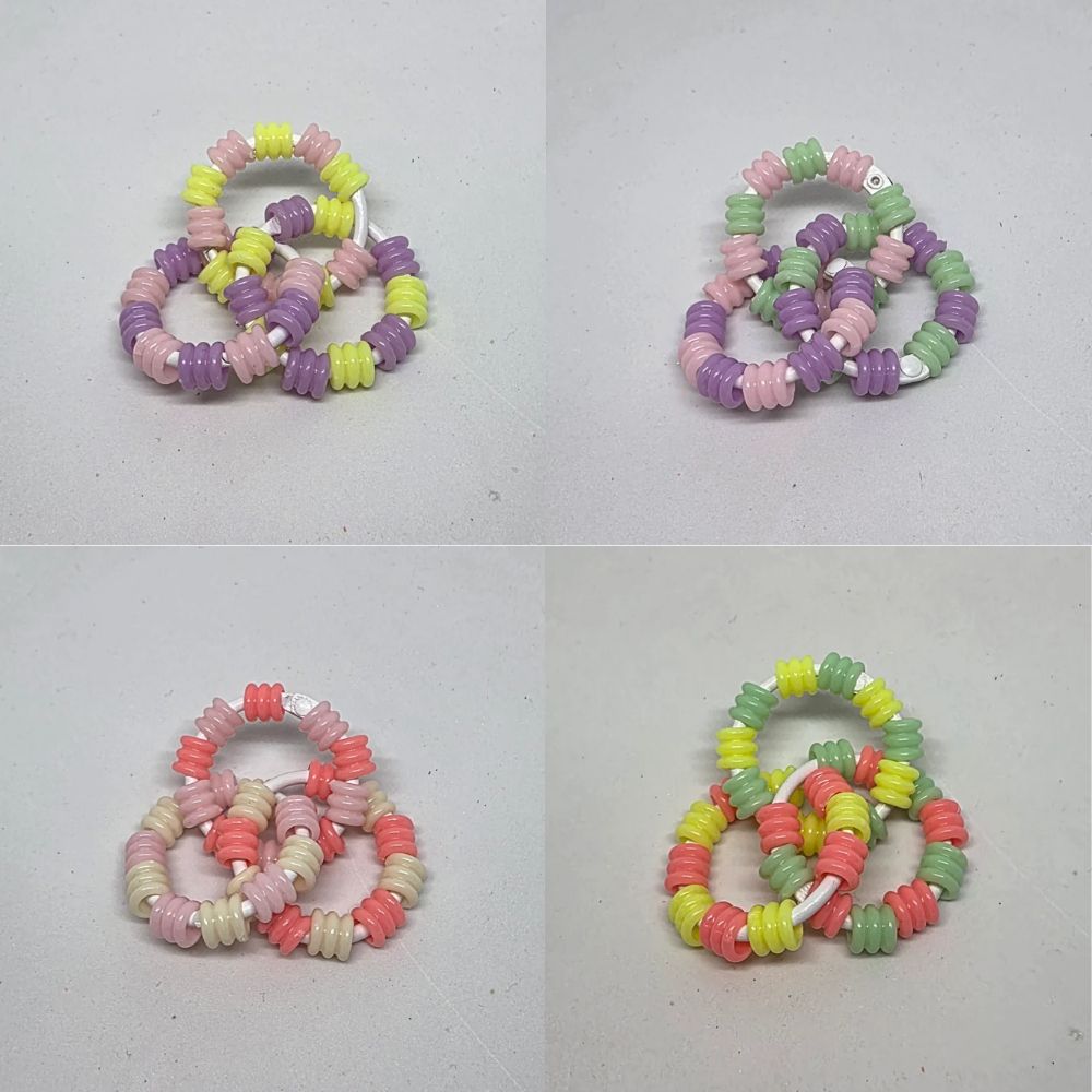 Mini Infinity Pastel Textured Pony Beads