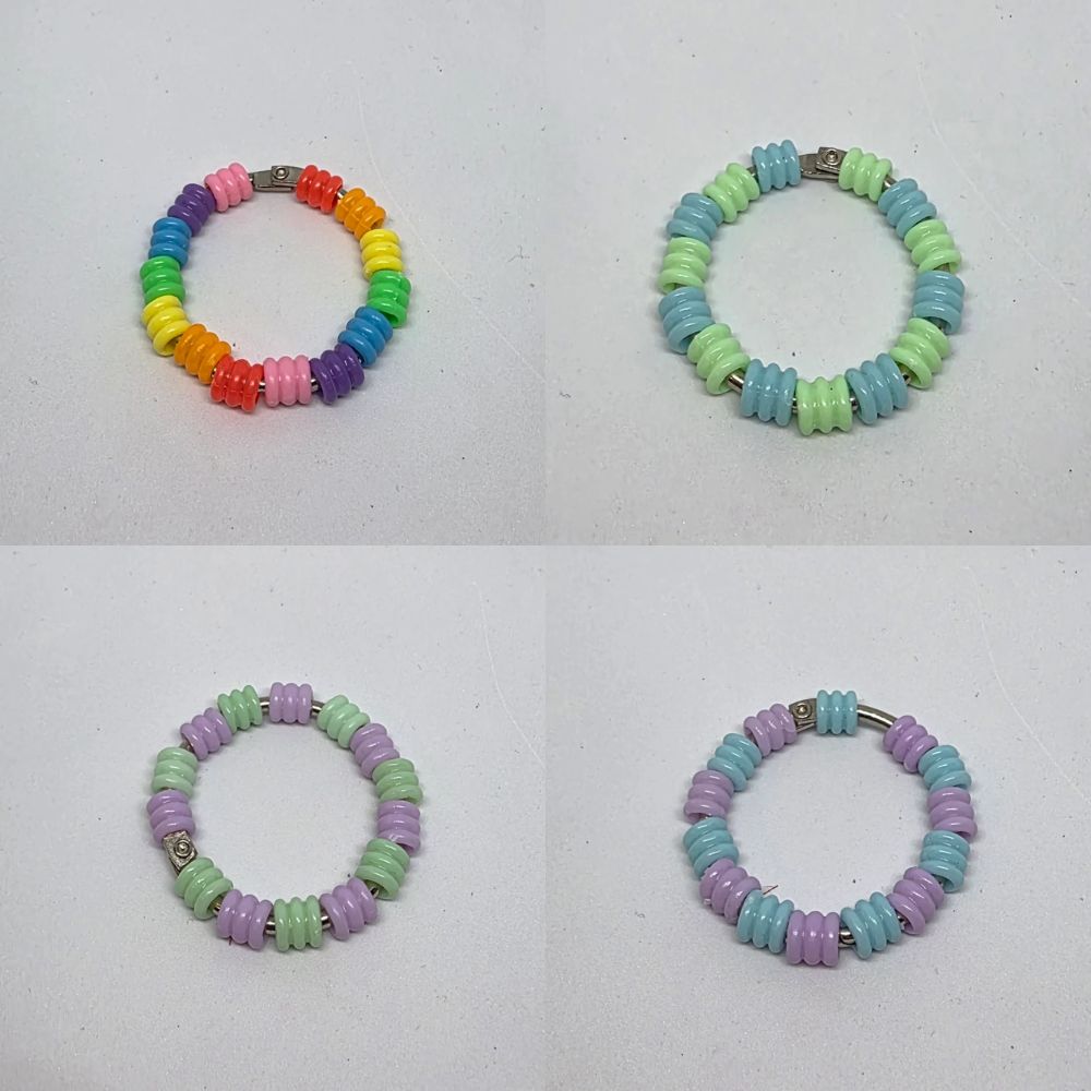 Regular Textured Pony Beads